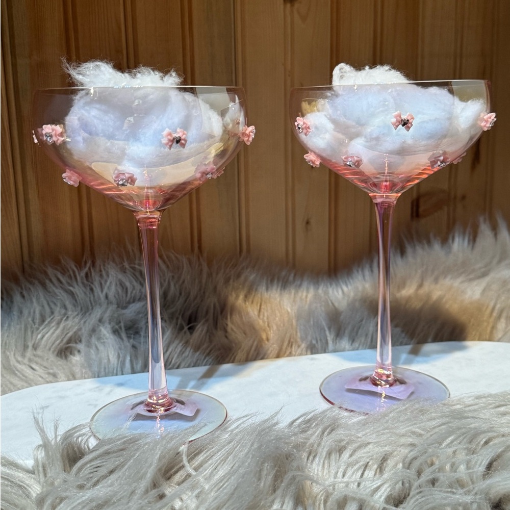 Bow coupe glass cups